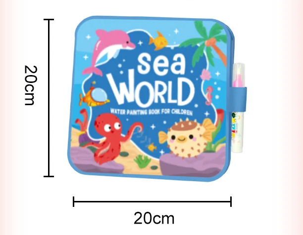 Reusable Magic Water Coloring Book for Kids