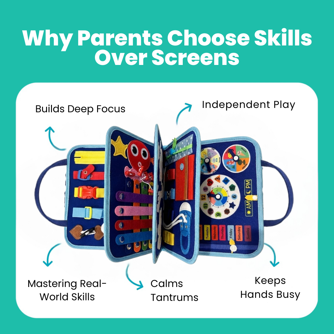 Toddla Montessori Busy Board for Toddlers