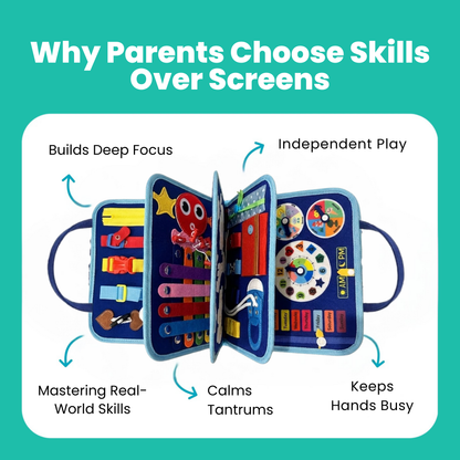 Toddla Montessori Busy Board for Toddlers