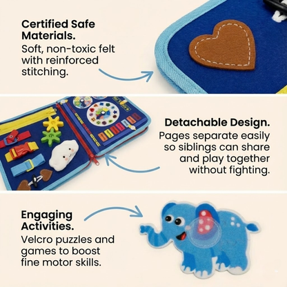 Toddla Montessori Busy Board for Toddlers
