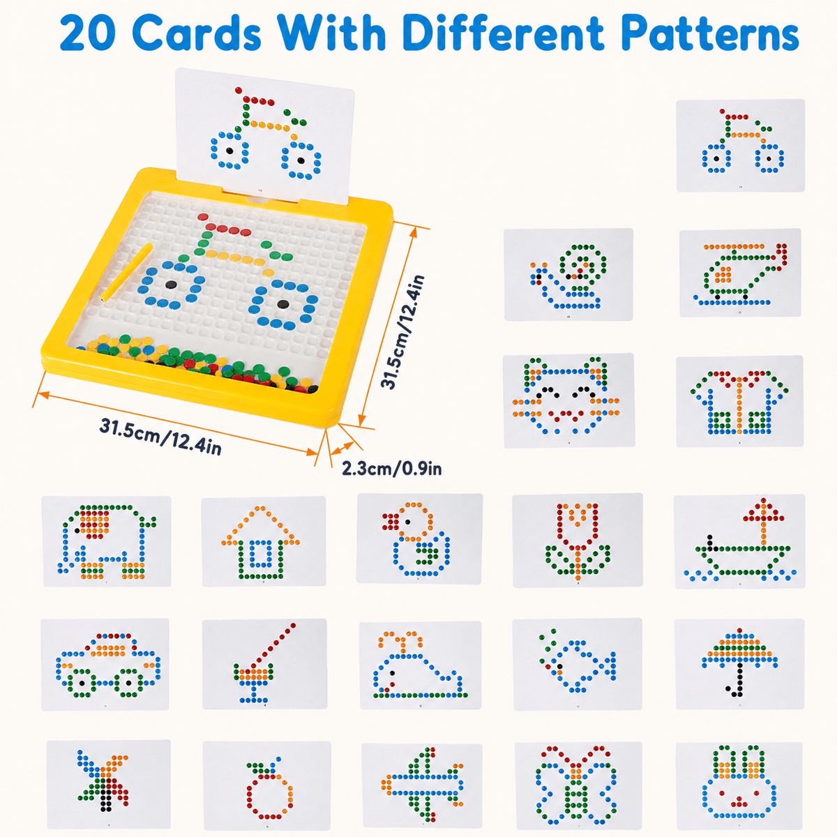 Project Montessori Magnetic Dot Art Board for Kids