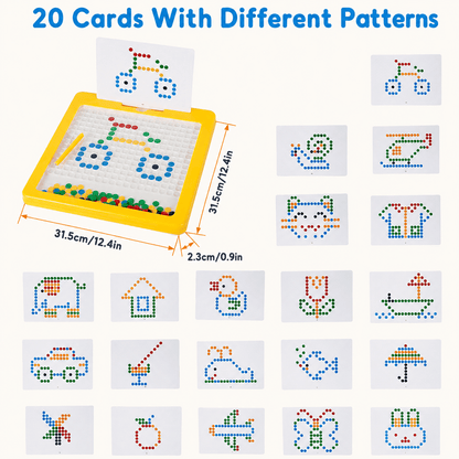 Project Montessori Magnetic Dot Art Board for Kids